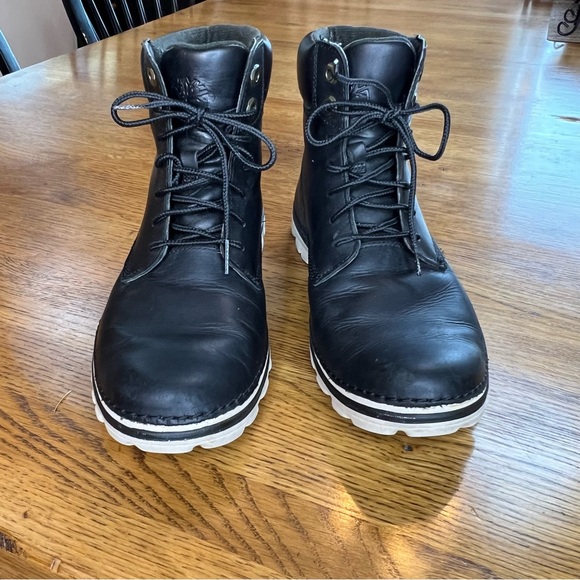 ⭐️ Women’s Timberland Brookton 6 Inch Boots Black Nubuck Leather Boots Size 7.5 - Picture 5 of 13